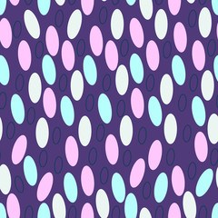 Seamless pattern with murbbles on a dark background