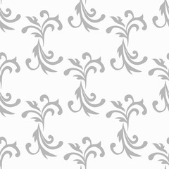 floral seamless pattern abstract leaves, swirls