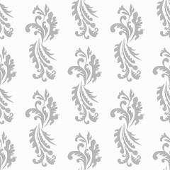 floral seamless pattern abstract leaves, swirls