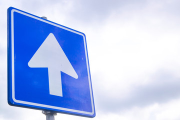 Dutch road sign directional road