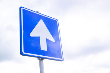 Dutch road sign directional road