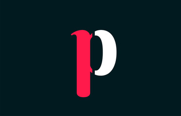 p alphabet letter logo design suitable for a company or business