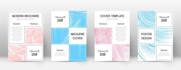 Cover page design template. Business brochure layo