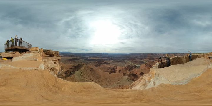 Dead Horse Point VR 360 Time Lapse Colorado River Utah USA