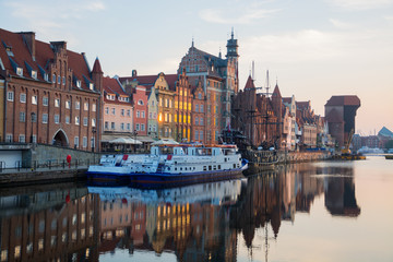 travel photo of old gdansk city, europ architecture 