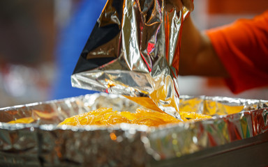 Crispy Jilebi from Food street, Bangalore or Bengaluru, KARNATAKA,INDIA.