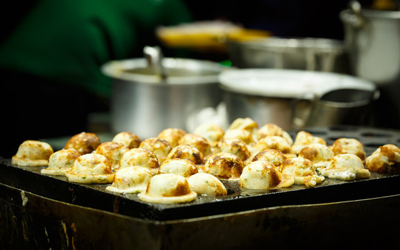 South Indian Delicious Food Kuzhi Paniyaram From Food Street - Bangalore Or Bengaluru, Karnataka, India.