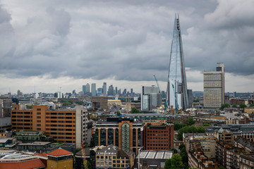 London cityscape with modern buildings