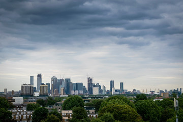 Fototapeta premium Londyn gród z nowoczesnymi budynkami