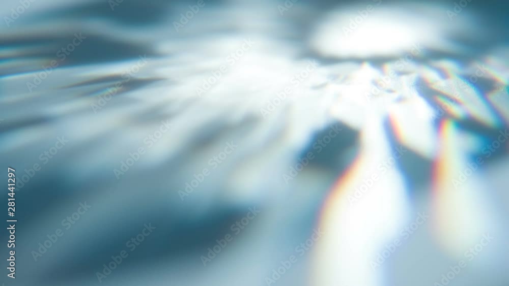 Wall mural overflows of diamond edges. loop. the light passes through the facets of a slowly rotating diamond a