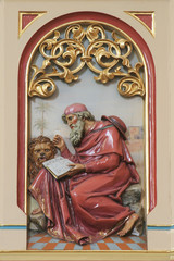 Saint Jerome, Great Doctor of the Western Church, pulpit in the Church of Holy Cross in Sisak,...