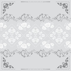 Vintage ornamental seamless background for design