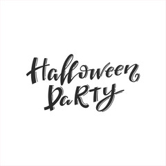 Obraz premium Vector Halloween greeting cards with decoration and lettering