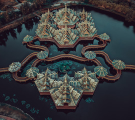 Temple in Ancient City, Bangkok, Thailand