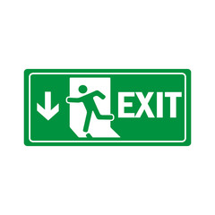 fire exit icon vector design template