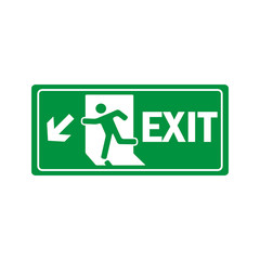 fire exit icon vector design template