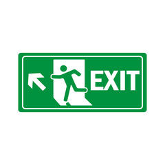 fire exit icon vector design template