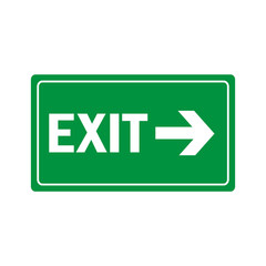fire exit icon vector design template