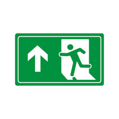fire exit icon vector design template