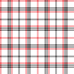 Simple, classic red and black textured checkered pattern for textile print.