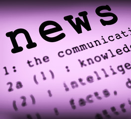 News concept icon means breaking stories and newsflash - 3d illustration