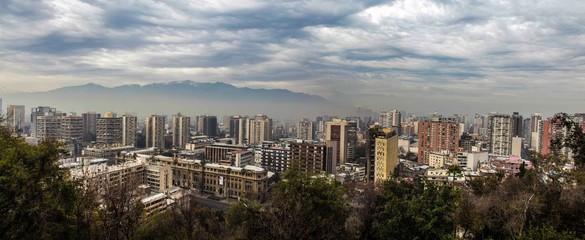 Naklejka premium Santiago no Chile 