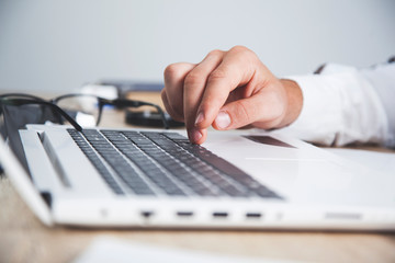 man working in computer