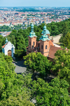 The Church of Saint Lawrence in Prague. Czech Republic.