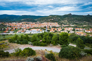 Fototapeta na wymiar Bosa, colourful town in Sardinia, Italy.