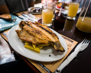 Trucha frita
