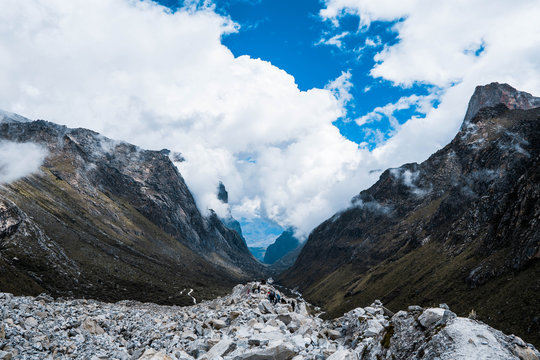 Bajada de la laguna Par&oacute;n - Huaraz