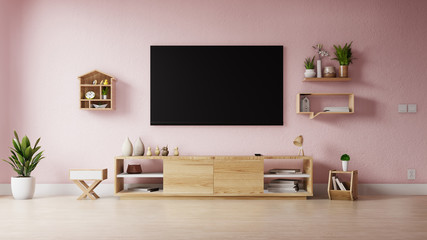 Interior poster mock up living room with colorful white sofa . 3D rendering.
