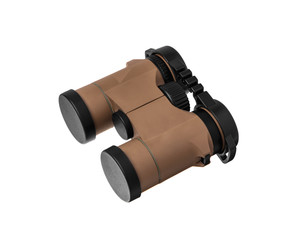 modern binoculars isolated on white