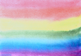 Fototapeta premium rainbow abstract hand drawn watercolor background