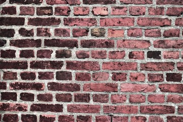 Detailed old and weathered vintage brick wall in high resolution