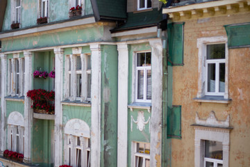 facade of old house