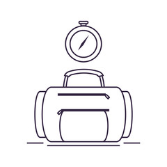 compass guide device with suitcase