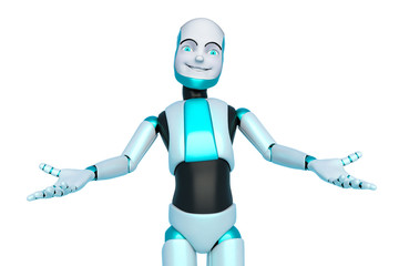 robot boy cartoon come on give me a hug