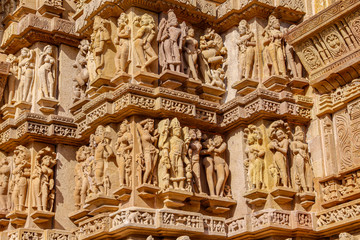 Temple carvings, Khajuraho, India