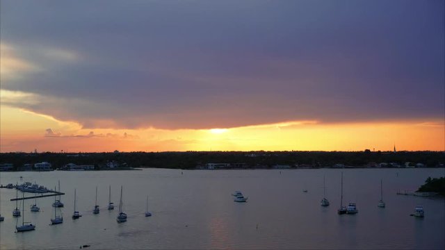 Bay Sunset Timelapse 2 Sec Intervals (No Audio)