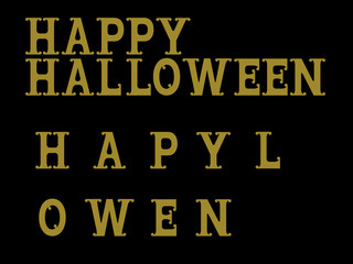 Cemetery font for happy Halloween