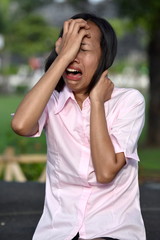 A Stressful Asian Female