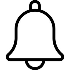 Alarm alert message bell icon sign for notification