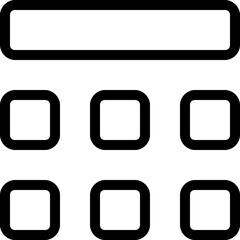 Security passcode top bar template design layout