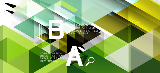 Colorful repeating triangles modern geometric in contemporary style on white background. Abstract geometric shape. Modern stylish texture