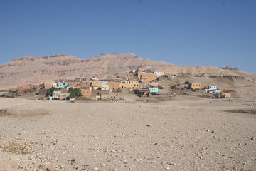 village near temple of hatshepsut, valley of thekings