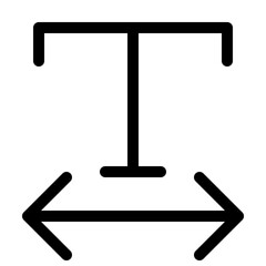 Change font width in text document application