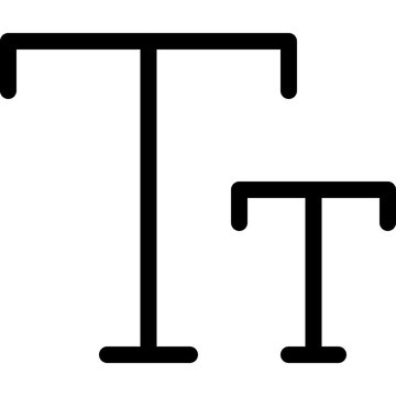 Resize font size in text document application