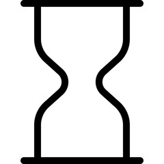 Loading hourglass symbol in computer system interface