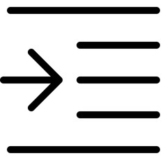 Indent center left shift paragraph-body arrow-direction align increase-margin